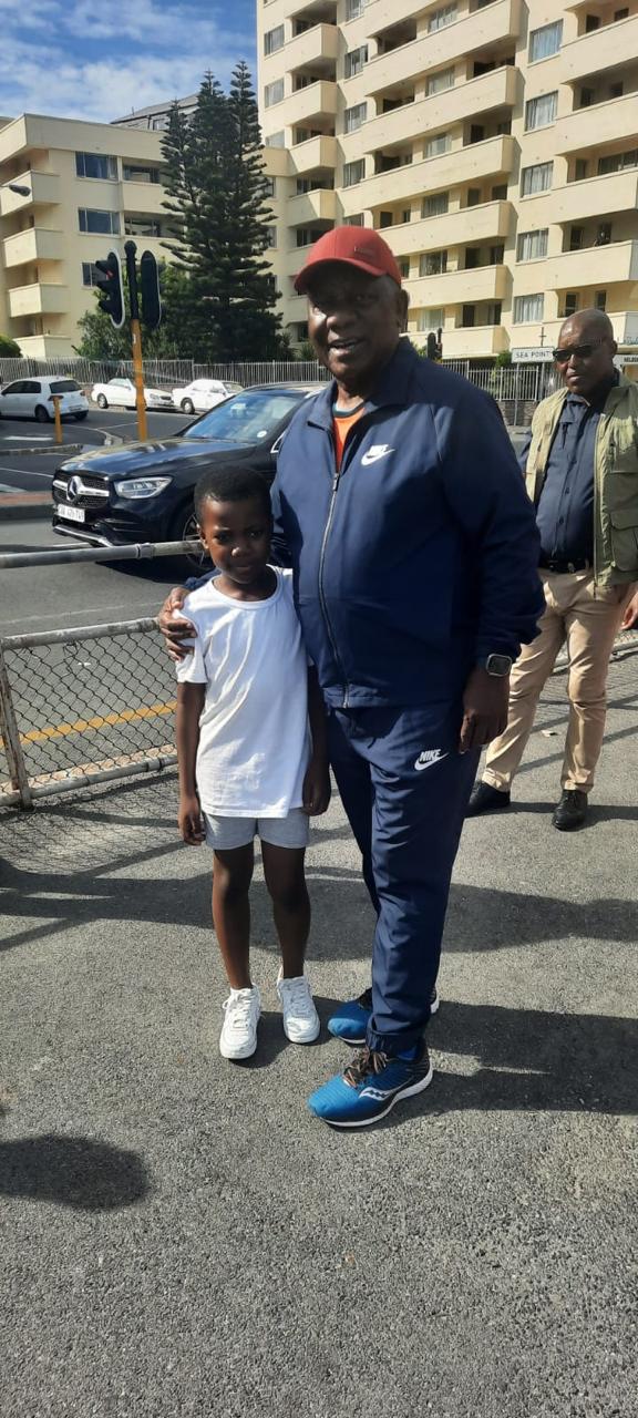 Meeting the President of South Africa